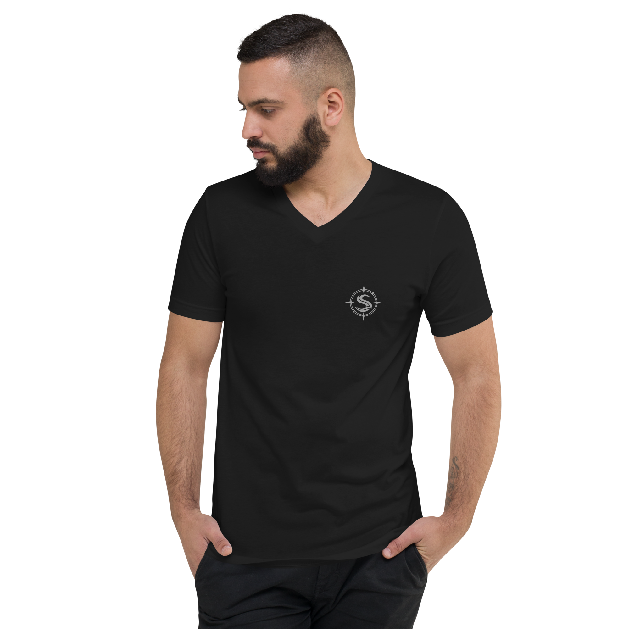 SPARGI Men’s Premium V-Neck Tee – Signature Edition